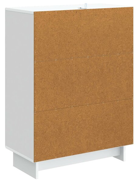 VidaXL Széf Fehér 66 x 34,5 x 90 cm Szerelt Fa