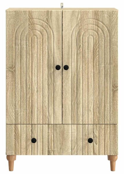VidaXL Széf Sonoma Tölgy 66 x 34,5 x 95 cm Szerelt Fa