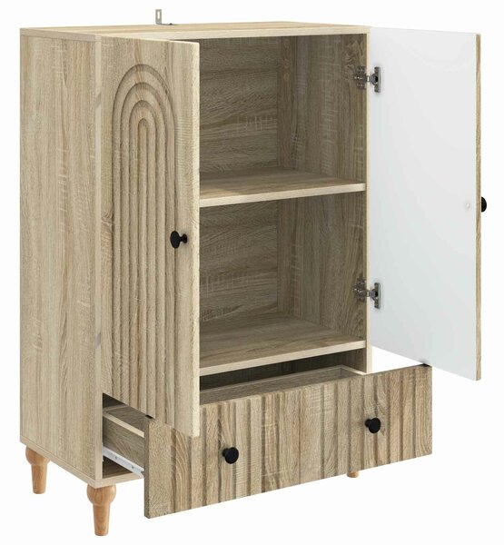 VidaXL Széf Sonoma Tölgy 66 x 34,5 x 95 cm Szerelt Fa
