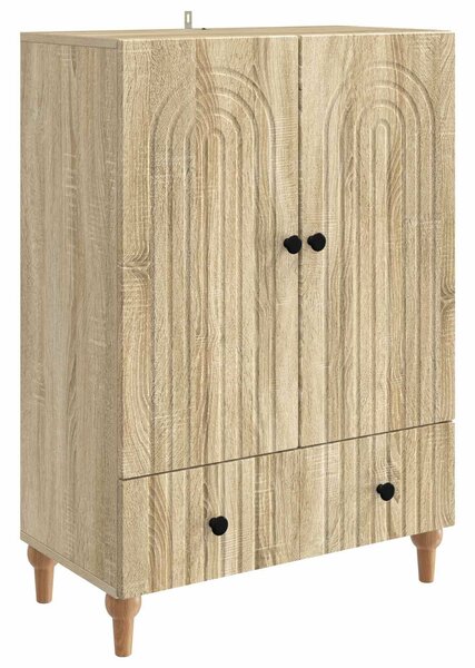 VidaXL Széf Sonoma Tölgy 66 x 34,5 x 95 cm Szerelt Fa