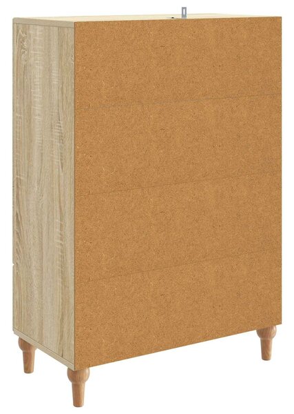 VidaXL Széf Sonoma Tölgy 66 x 34,5 x 95 cm Szerelt Fa