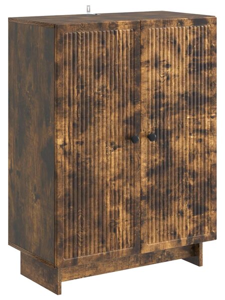 VidaXL Széf Füstös Tölgy 66 x 34,5 x 90 cm Szerelt Fa