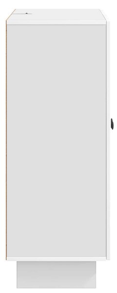 VidaXL Széf Magasfényű Fehér 66 x 34,5 x 90 cm Szerelt Fa