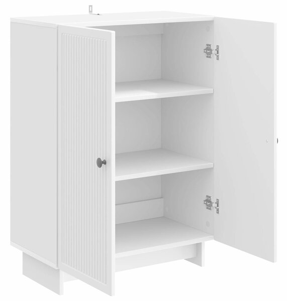 VidaXL Széf Magasfényű Fehér 66 x 34,5 x 90 cm Szerelt Fa