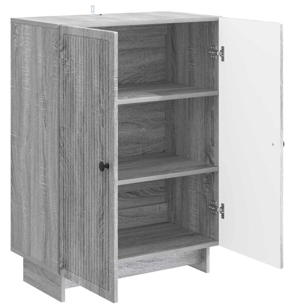 VidaXL Széf Szürke Sonoma 66 x 34,5 x 90 cm Szerelt Fa