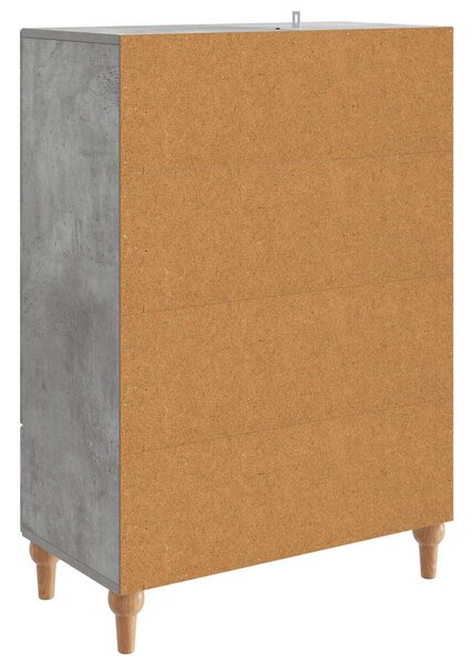 VidaXL Széf Betonszürke 66 x 34,5 x 95 cm Szerelt Fa