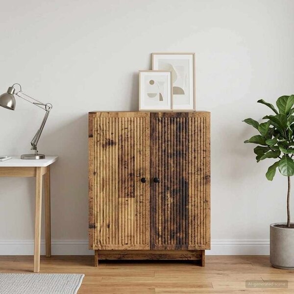 VidaXL Széf Antik Fa 66 x 34,5 x 90 cm Szerelt Fa