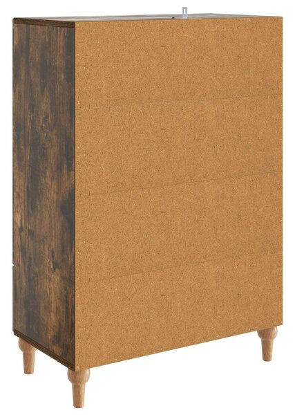 VidaXL Széf Füstös Tölgy 66 x 34,5 x 95 cm Szerelt Fa