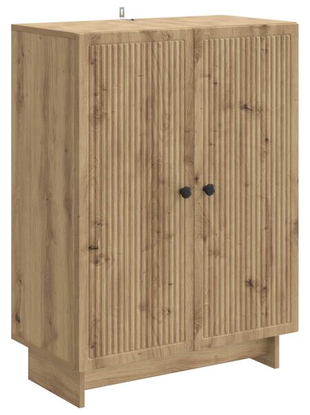 VidaXL Széf Kézműves Tölgy 66 x 34,5 x 90 cm Szerelt Fa