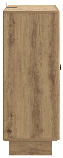 VidaXL Széf Kézműves Tölgy 66 x 34,5 x 90 cm Szerelt Fa