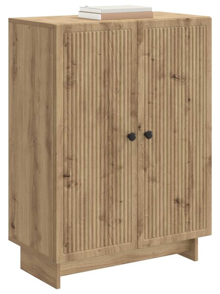 VidaXL Széf Kézműves Tölgy 66 x 34,5 x 90 cm Szerelt Fa