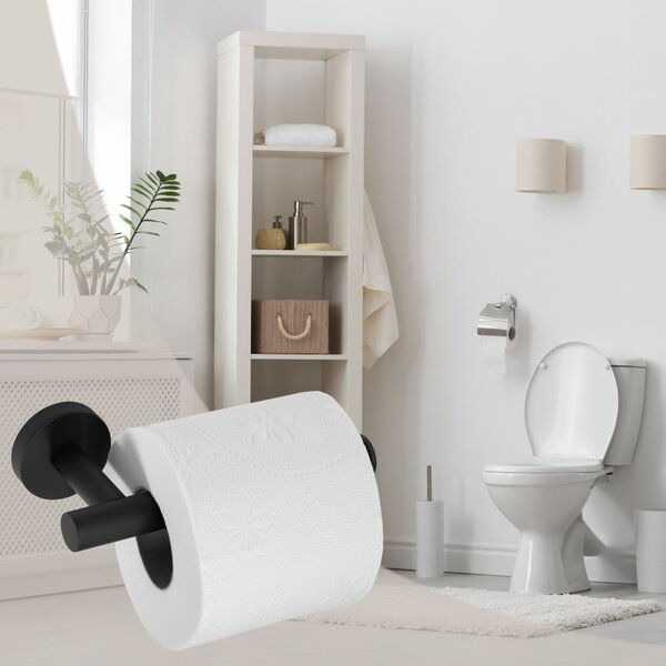 REA - WC-papírtartó fekete 322231C, REA-77079