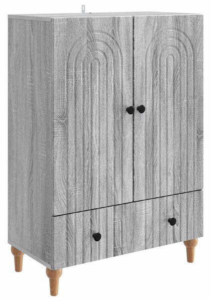 VidaXL Széf Szürke Sonoma 66 x 34,5 x 95 cm Szerelt Fa