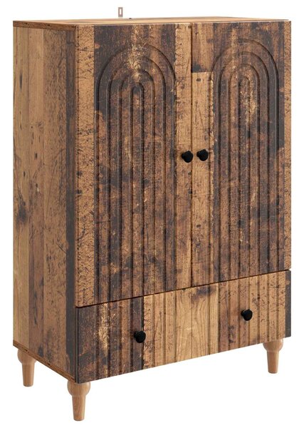 VidaXL Széf Antik Fa 66 x 34,5 x 95 cm Szerelt Fa