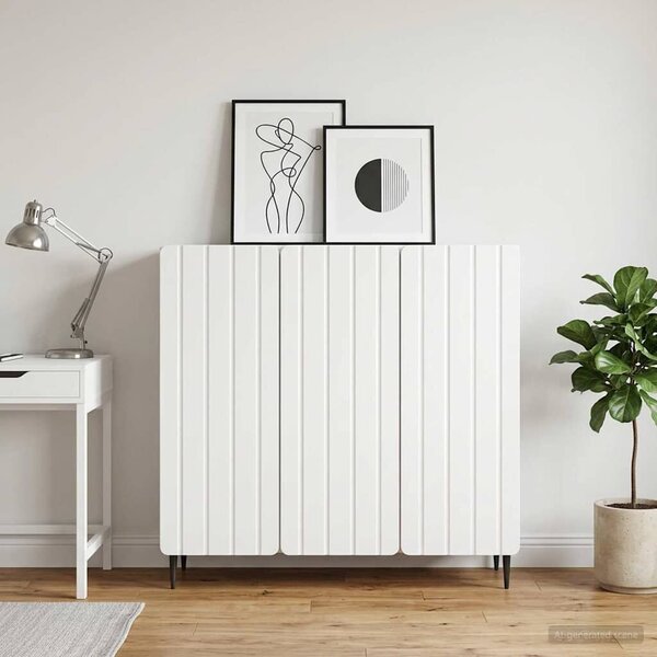 VidaXL Széf Fehér 89 x 34,5 x 82 cm Szerelt Fa