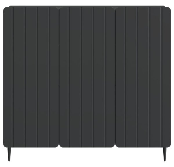 VidaXL Széf Fekete 89 x 34,5 x 82 cm Szerelt Fa