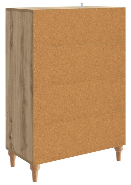 VidaXL Széf Kézműves Tölgy 66 x 34,5 x 95 cm Szerelt Fa
