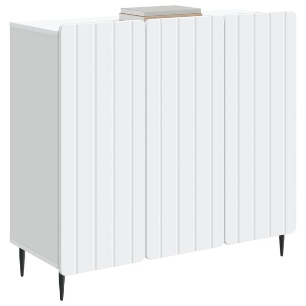 VidaXL Széf Fehér 89 x 34,5 x 82 cm Szerelt Fa