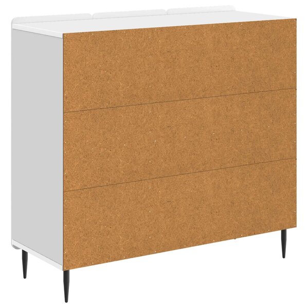 VidaXL Széf Fehér 89 x 34,5 x 82 cm Szerelt Fa