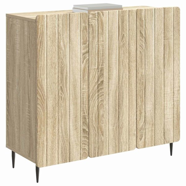 VidaXL Széf Sonoma Tölgy 89 x 34,5 x 82 cm Szerelt Fa