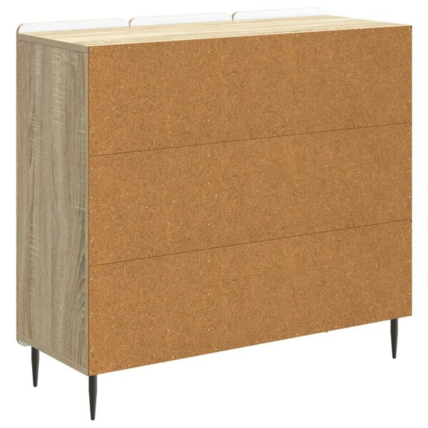 VidaXL Széf Sonoma Tölgy 89 x 34,5 x 82 cm Szerelt Fa
