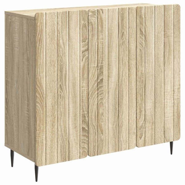 VidaXL Széf Sonoma Tölgy 89 x 34,5 x 82 cm Szerelt Fa