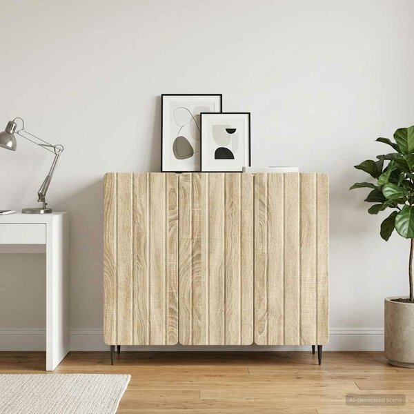 VidaXL Széf Sonoma Tölgy 89 x 34,5 x 82 cm Szerelt Fa