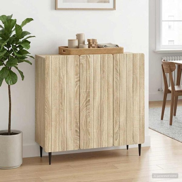 VidaXL Széf Sonoma Tölgy 89 x 34,5 x 82 cm Szerelt Fa