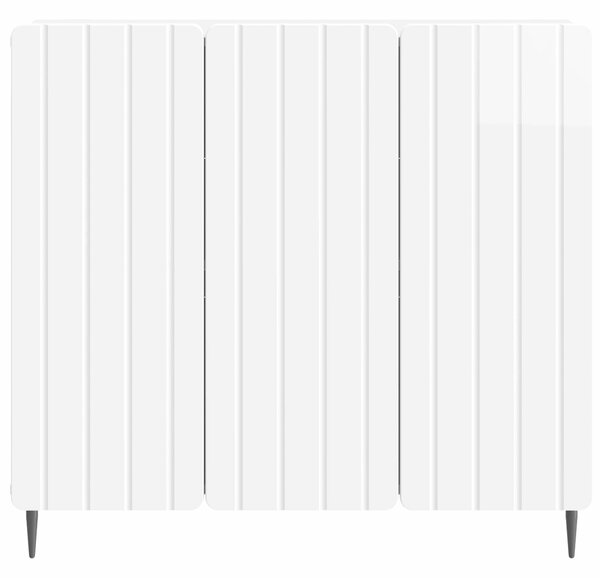 VidaXL Széf Magasfényű Fehér 89 x 34,5 x 82 cm Szerelt Fa