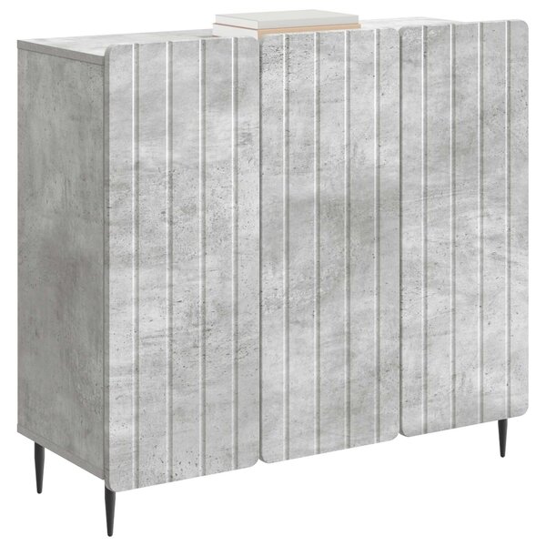 VidaXL Széf Betonszürke 89 x 34,5 x 82 cm Szerelt Fa