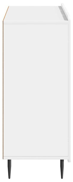 VidaXL Széf Magasfényű Fehér 89 x 34,5 x 82 cm Szerelt Fa