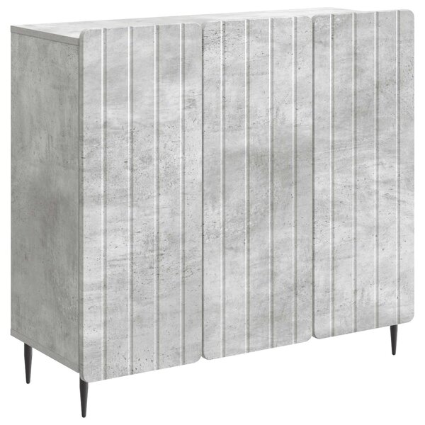 VidaXL Széf Betonszürke 89 x 34,5 x 82 cm Szerelt Fa
