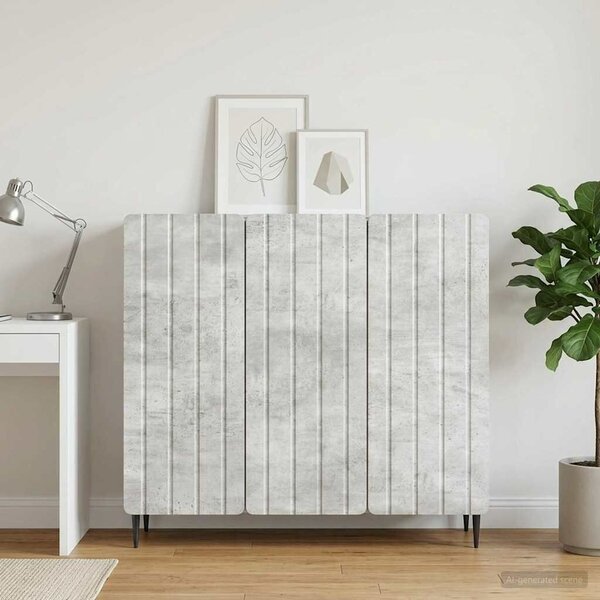VidaXL Széf Betonszürke 89 x 34,5 x 82 cm Szerelt Fa
