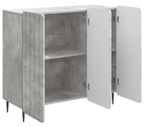 VidaXL Széf Betonszürke 89 x 34,5 x 82 cm Szerelt Fa