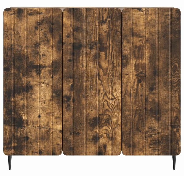 VidaXL Széf Füstös Tölgy 89 x 34,5 x 82 cm Szerelt Fa