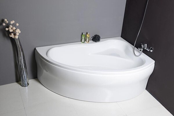 Aqualine Aqualine, ORAVA kád 150x90x38cm lábak nélkül, jobb, fehér, G1591