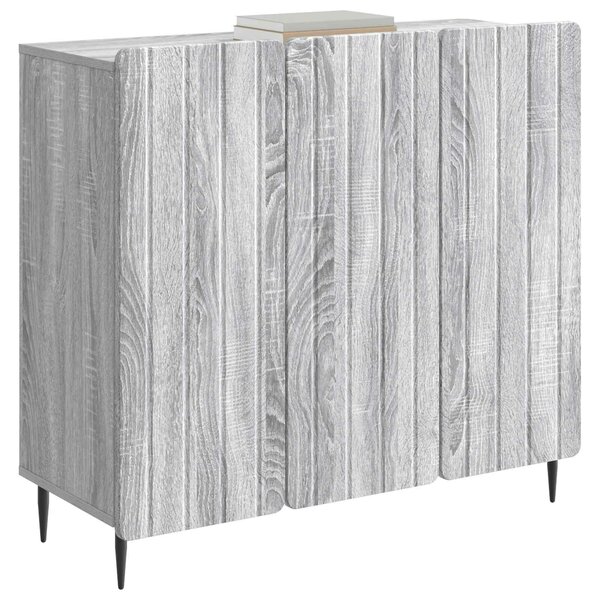 VidaXL Széf Szürke Sonoma 89 x 34,5 x 82 cm Szerelt Fa