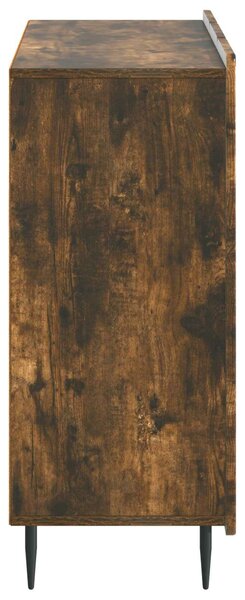 VidaXL Széf Füstös Tölgy 89 x 34,5 x 82 cm Szerelt Fa