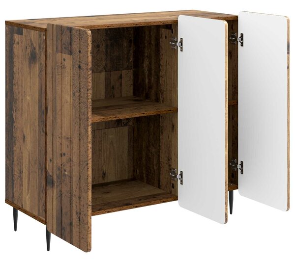 VidaXL Széf Antik Fa 89 x 34,5 x 82 cm Szerelt Fa