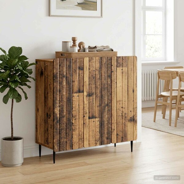 VidaXL Széf Antik Fa 89 x 34,5 x 82 cm Szerelt Fa
