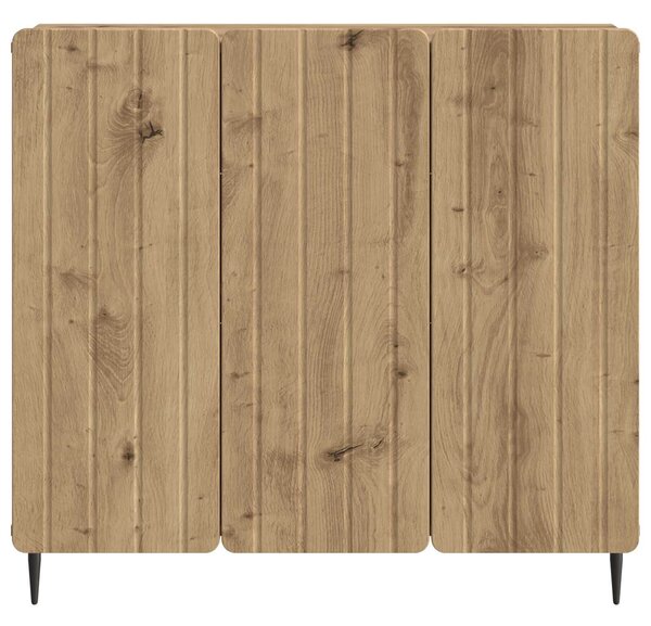 VidaXL Széf Kézműves Tölgy 89 x 34,5 x 82 cm Szerelt Fa
