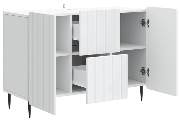 VidaXL Széf Fehér 89 x 34,5 x 62 cm Szerelt Fa