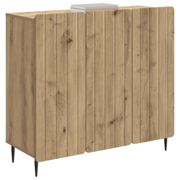 VidaXL Széf Kézműves Tölgy 89 x 34,5 x 82 cm Szerelt Fa
