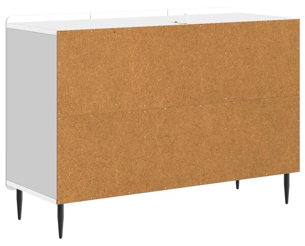 VidaXL Széf Fehér 89 x 34,5 x 62 cm Szerelt Fa