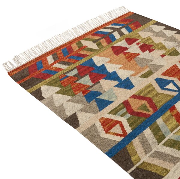 Szőnyeg KAGHSI Színes 140 x 200 cm Gyapjú Kilim