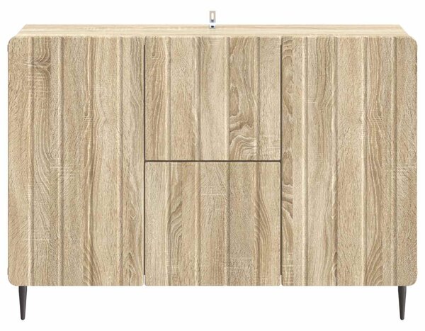 VidaXL Széf fiókkal Sonoma Tölgy 89 x 34,5 x 62 cm Szerelt Fa