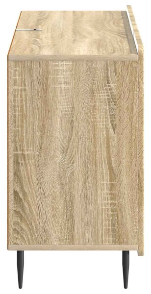 VidaXL Széf fiókkal Sonoma Tölgy 89 x 34,5 x 62 cm Szerelt Fa