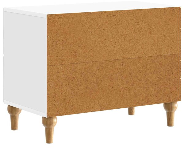 VidaXL Éjjeliszekrény Magasfényű Fehér 62 x 34,5 x 48 cm Szerelt Fa