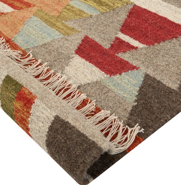 Szőnyeg KAGHSI Színes 140 x 200 cm Gyapjú Kilim