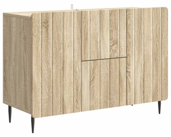 VidaXL Széf fiókkal Sonoma Tölgy 89 x 34,5 x 62 cm Szerelt Fa